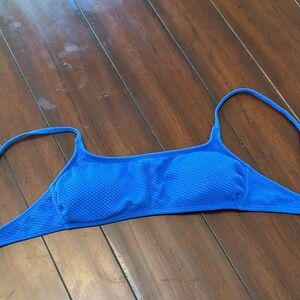 Xhilaration Royal Blue Textured Bikini Top large